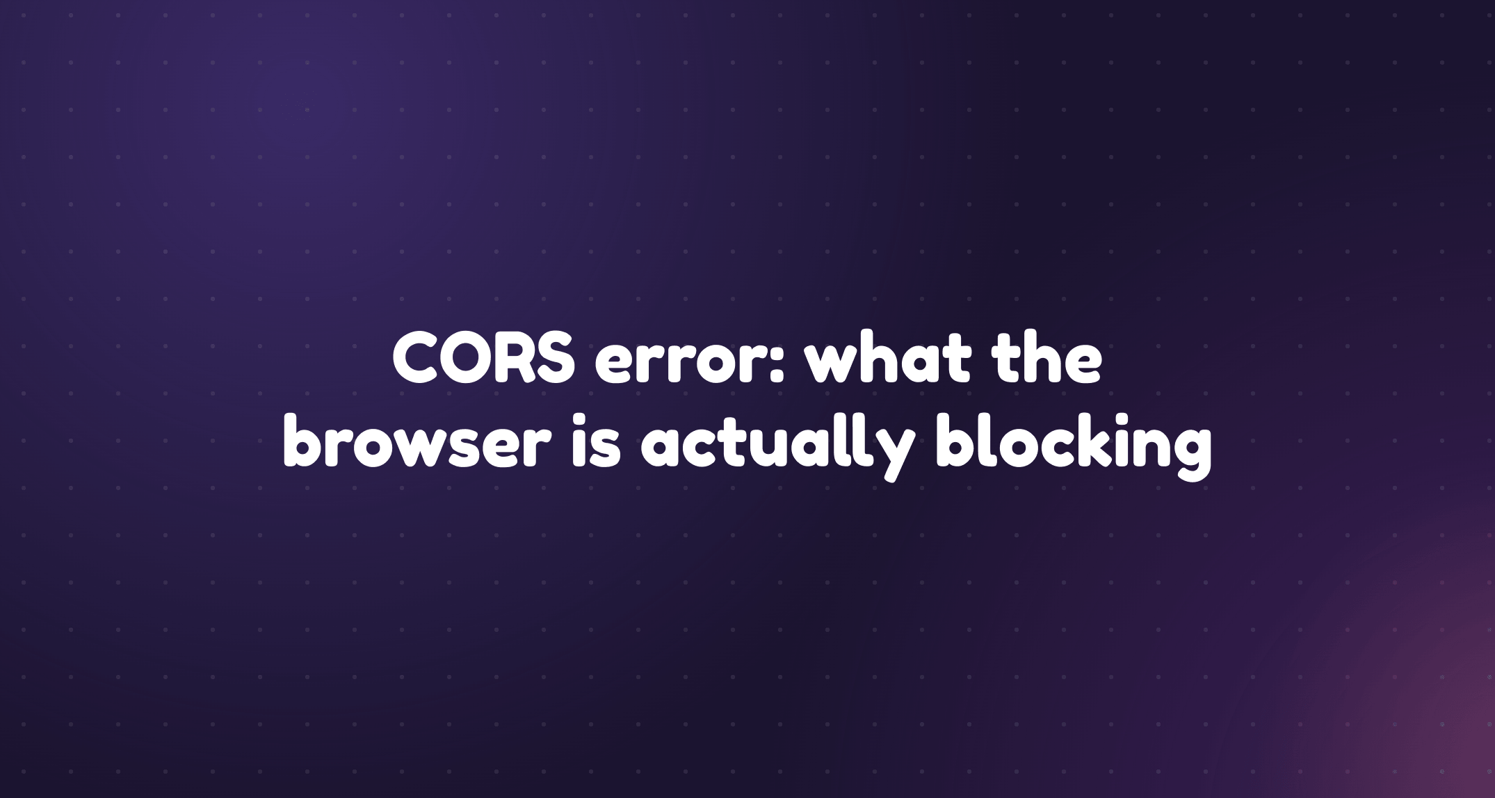 A successful 200 response arriving at the browser and being stopped before it reaches the page's JavaScript