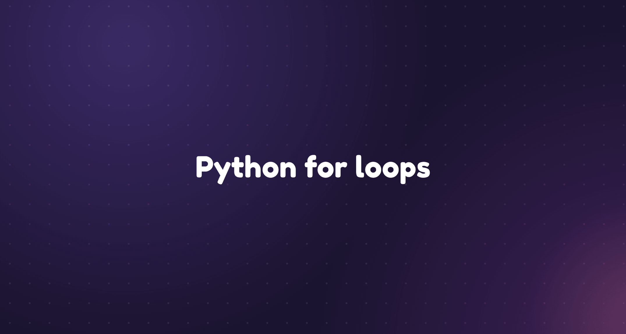 A Python for loop taking each item from a list in turn, with the loop variable shown holding one value per pass